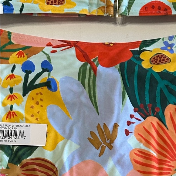 Summersalt x Rifle Paper Co. Limited Edition Floral Sicily Print Bikini Sz10 - Picture 11 of 13
